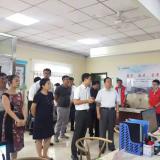 河东区区委书记李建成等领导冒雨到访乐聆智慧养老考察